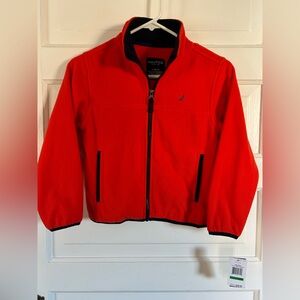 New With Tags! Nautica Kids Bright Red Nautex Jacket with Pockets. Size 7 (lg)